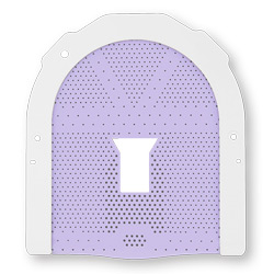 U-Shaped Head Mask Reinforced, Openface with slim frame