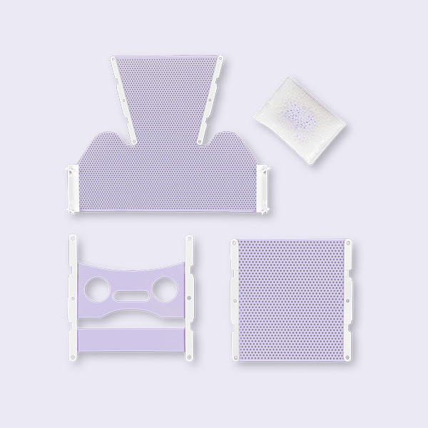 X-Knife Violet Thermoplastic Masks